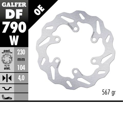 DF790W DISC W FIXED 230X4MM DF790W