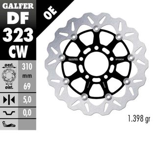 DF323CW DISC W FLOATING COMPLETE (C. ALU.) 310X5