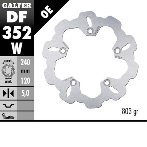 DF352W DISC W FIXED 240X5MM DF352W