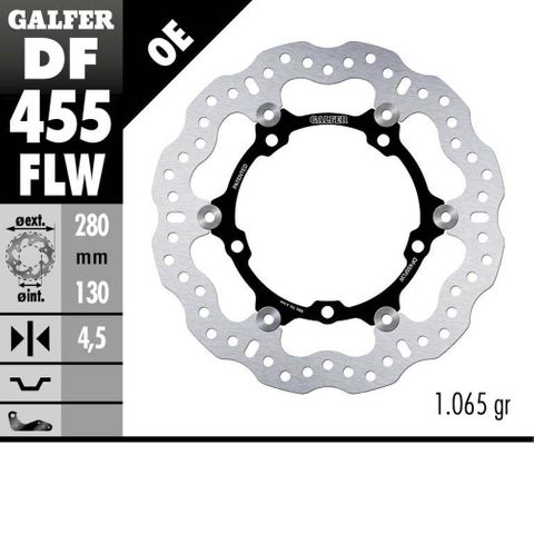 DF455FLW DISC W FLOATING (C. STEEL) 282X4,5MM