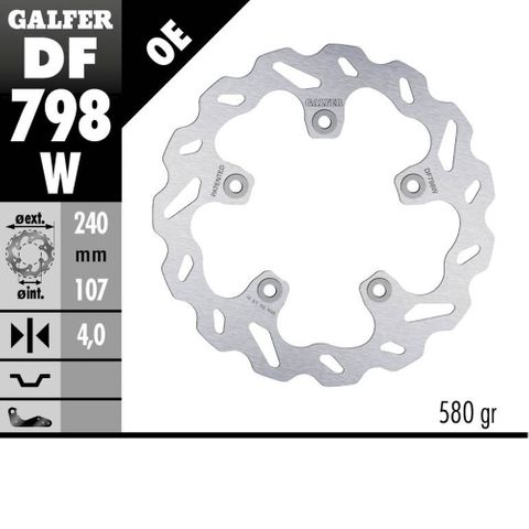 DF798W DISC W FIXED 240X4MM DF798W DUKE