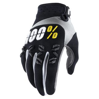 100% Airmatic Black Gloves