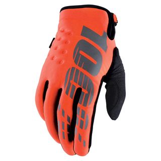 100% Brisker Orange Gloves