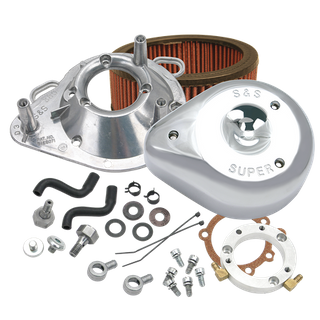 S&S Teardrop Air Cleaner Kit For 1993-'06 Hd Big Twins With Stock Cv Carburetors - Chrome