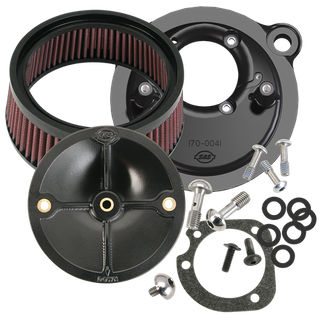 S&S Stealth Air Cleaner Kit Without Cover For 1991-2006 Hd Xl Sportster Models With Stock Cv Carb