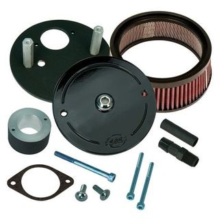 S&S Cycle Teardrop Air Cleaner Kit, Gloss Black