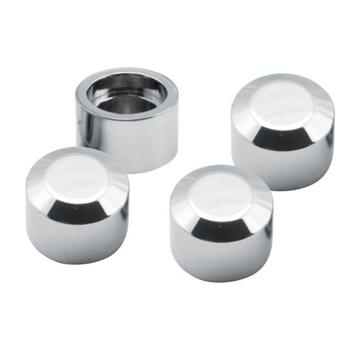 SS-50-0333 CHROME HEAD BOLT COVERS, SET OF 4