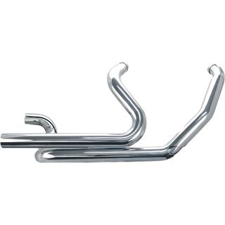 S&S Power Tune Dual Headers For 2009-'16 Non-Catalyst Equipped Hd FL Touring 2009-'16 Hd Tri Glide Models - Chrome