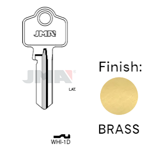 Domestic KEY BLANK (Like: WC2-BR) *ALL BRASS*