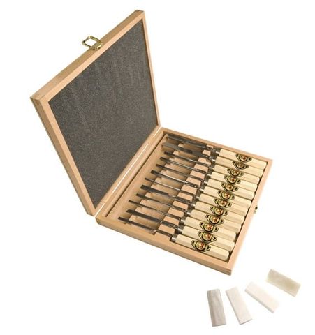 Prof. WOOD SCULPTORS' CHISEL 12-PCE SET