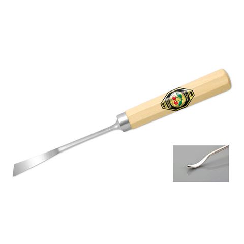 Prof. CARVING CHISEL -Flat Spoon Bent/Right Skew/Cut 4