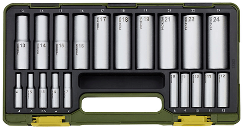 SPECIALTY SOCKET SET (Deep Sockets) - 20-Pce