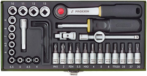 1/4" PRECISION SOCKET & INSERT BIT SET - 36-Pce