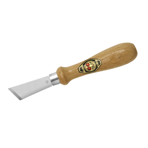 WOOD CARVING KNIFE - Long Broad Blade (Skew Edge)