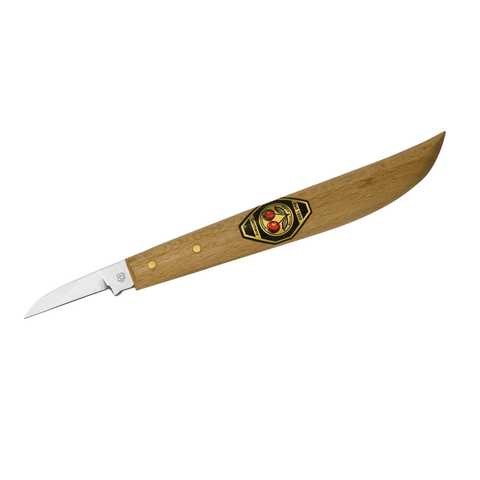WOOD CARVING KNIFE - Round Neck (Small Straight Edge)