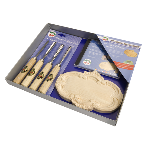 WOOD CARVING 6-PCE SET - Display Packed