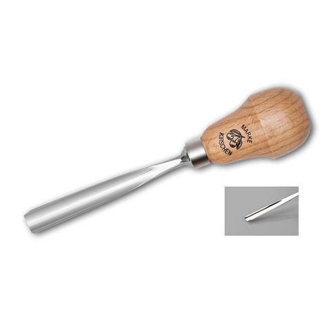 'Pear Handle' CARVING CHISEL - Straight/Cut 6