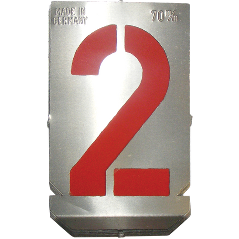 Number STENCIL PLATES ('0' - '9') -  50mm