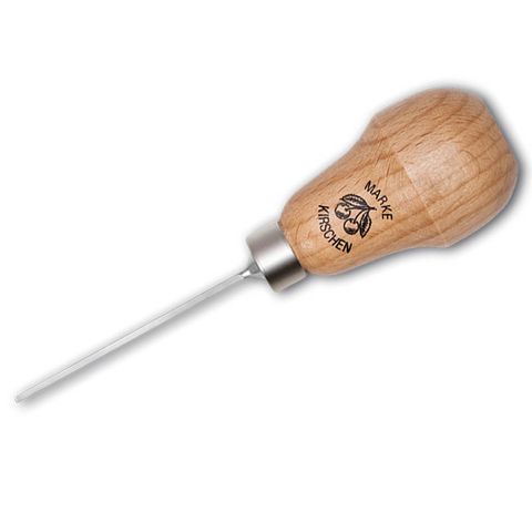 'Pear Handle' Micro CARVING CHISEL - Straight/Straight Edge