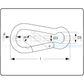 Closed Eye KARABINER - Offset Pattern