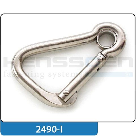 Closed Eye KARABINER - Stainless Steel Offset Pattern (90mm)