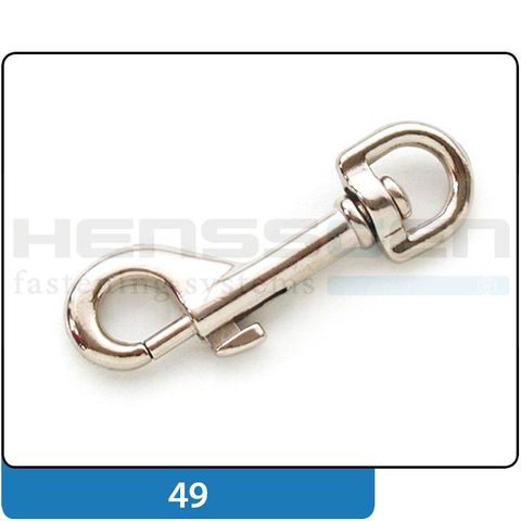 Round Eye SNAP HOOK  - Mini Sliding Bolt (13mm)