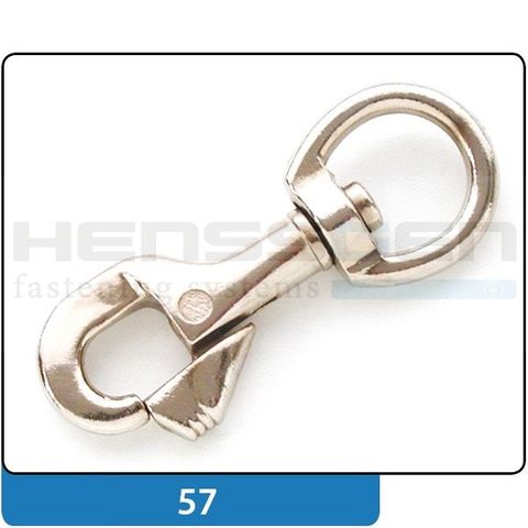 Round Eye SNAP HOOK - Heavy Sliding Bolt (19mm)