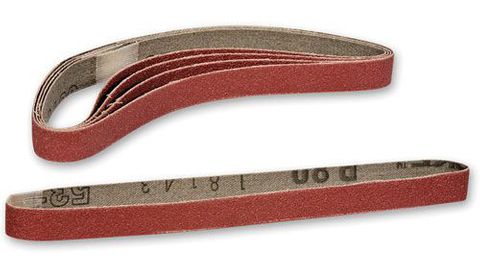 '120 Grit' Corundum SANDING BELTS - Pkt of 5