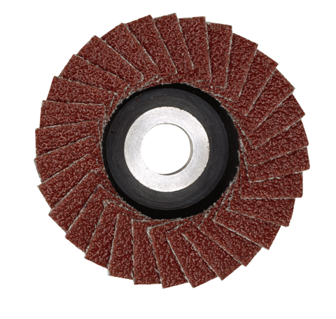 '100 Grit' Corundum FAN (Flapper) SANDING DISC