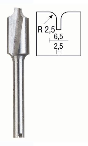'6.5/2.5mm Combi' ROUTER BIT - For Micro Shaper (MP-400)