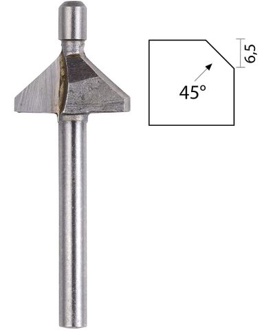 'Angle 45deg.' ROUTER BIT - For Micro Shaper (MP-400)