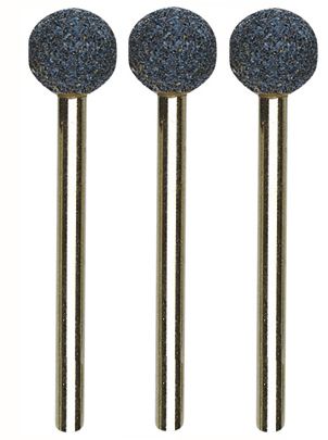 '9mm Ball' Corundum GRINDING BITS - Pkt of 3