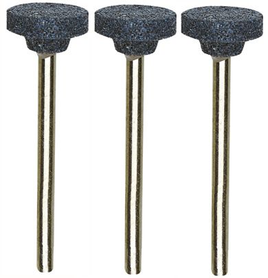 '13mm Wheel' Corundum GRINDING BITS - Pkt of 3