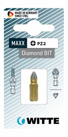 'MAXX-Diamond' PHILLIPS BIT (PH2 x 25mm) - Carded