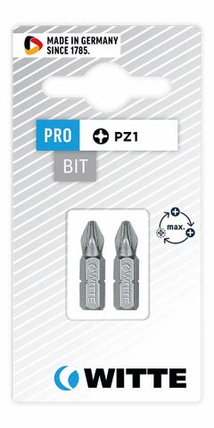 'PRO' POZIDRIV BIT (PZ1 x 25mm) - Card of 2