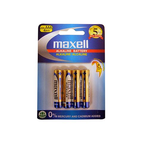 'AAA' Alkaline BATTERY- Hang Sell - Pkt of 4