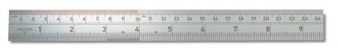 30mm Wide Rigid STEEL RULER -  30cm (Met/Imp)