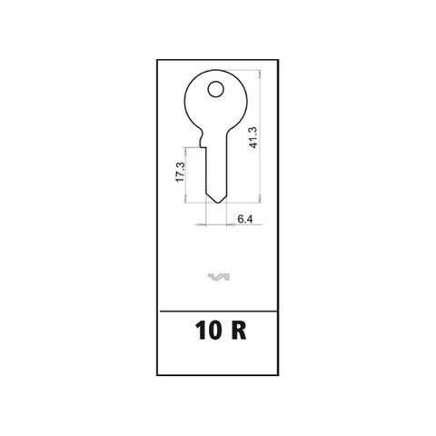 KEY BLANK to suit MZ-83 Cylinder Rim Locks