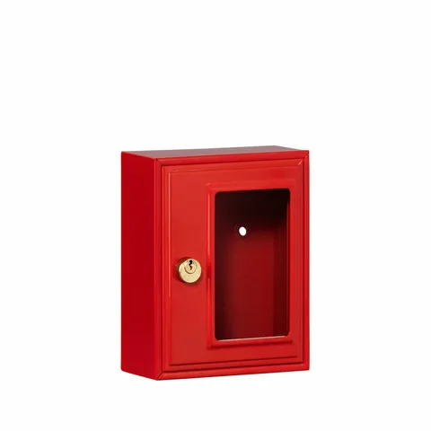 'Emergency' KEY CABINET - Single Hook (Glass Pane)