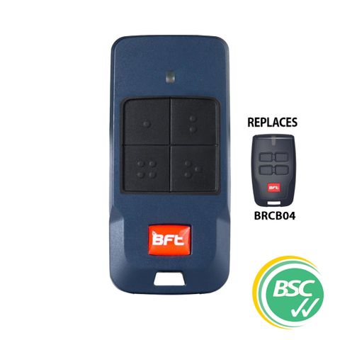 'BFT' - MITTO COOL 4-Channel Garage Remote (Like: RK-RBT04A)