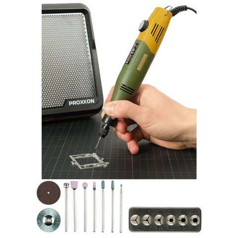 Precision DRILL/GRINDER (80/E) - Var. Speed / Collet Set & Starter Kit - Corded