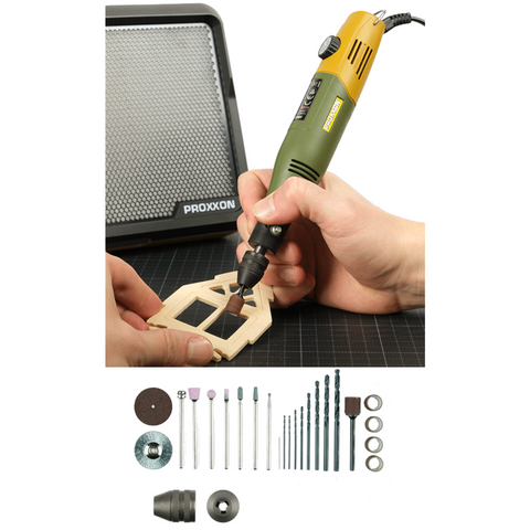 Universal DRILL/GRINDER (80/EF) - Var. Speed / Flexible Q. Chuck & Starter Kit - Corded