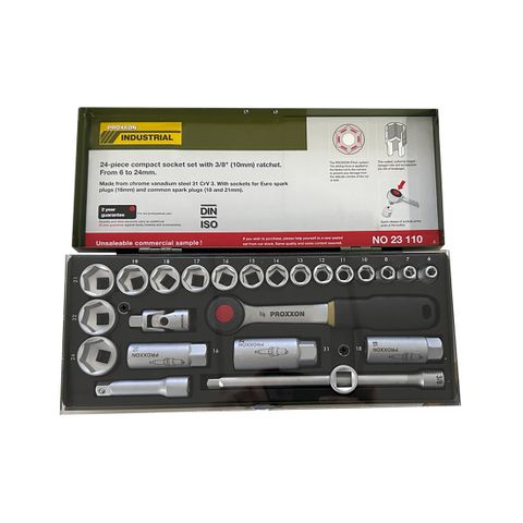 'SHOP DISPLAY' - 3/8" Socket Set - 24-Pce (PERSPEX COVER)