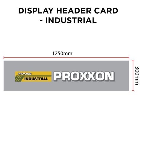 DISPLAY HEADER CARD - INDUSTRIAL 1250 x 300mm