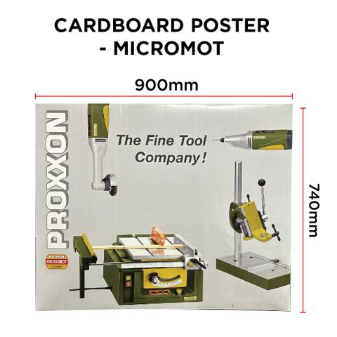 CARDBOARD POSTER - Micromot 900 x 740mm