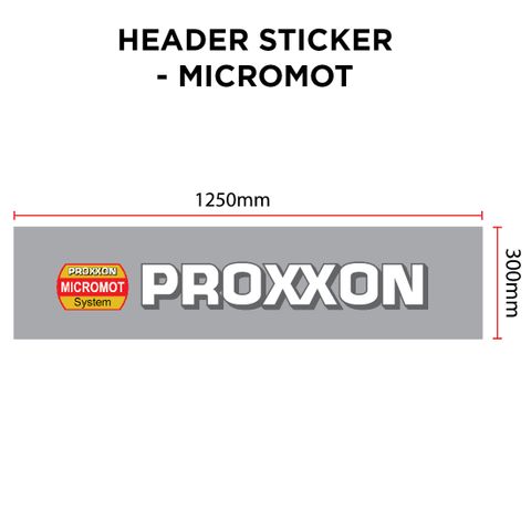HEADER STICKER - MICROMOT 1250 x 300mm