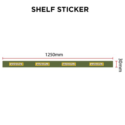 SHELF STICKER - PROXXON Green/Yellow 1250 x 30mm
