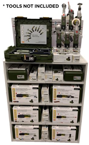 Freestanding BATTERY TOOL DISPLAY (6 TOOLS)