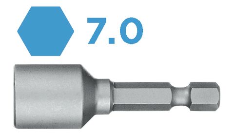 'PRO' NUTSETTER BIT (7.0 x 45mm) - Loose