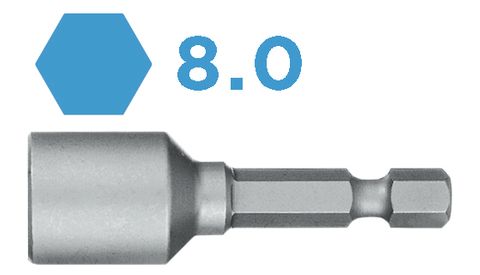 'PRO' NUTSETTER BIT (8.0 x 45mm) - Loose